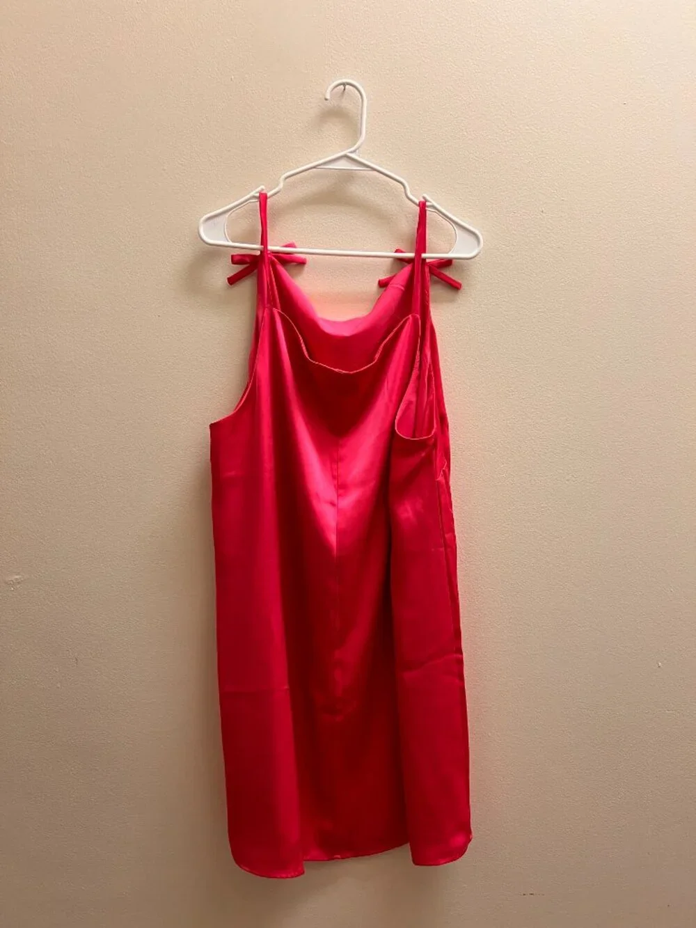 Kate Spade x Target Hot Pink Satin Bow Shift Dress 2X